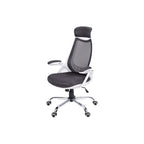 Adjustable High-Back Office Chair with Flip-Up Armrests
