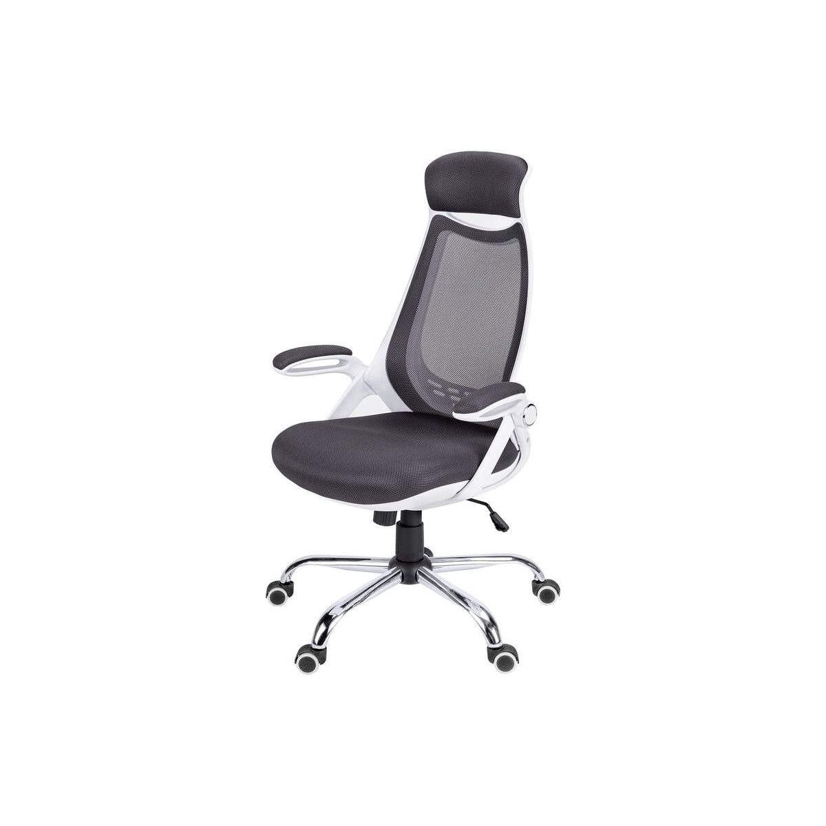 Adjustable High-Back Office Chair with Flip-Up Armrests