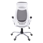 Adjustable High-Back Office Chair with Flip-Up Armrests