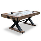 Excalibur 6-ft Air Hockey Table with LED Scoring and Table Tennis Top by Hathaway