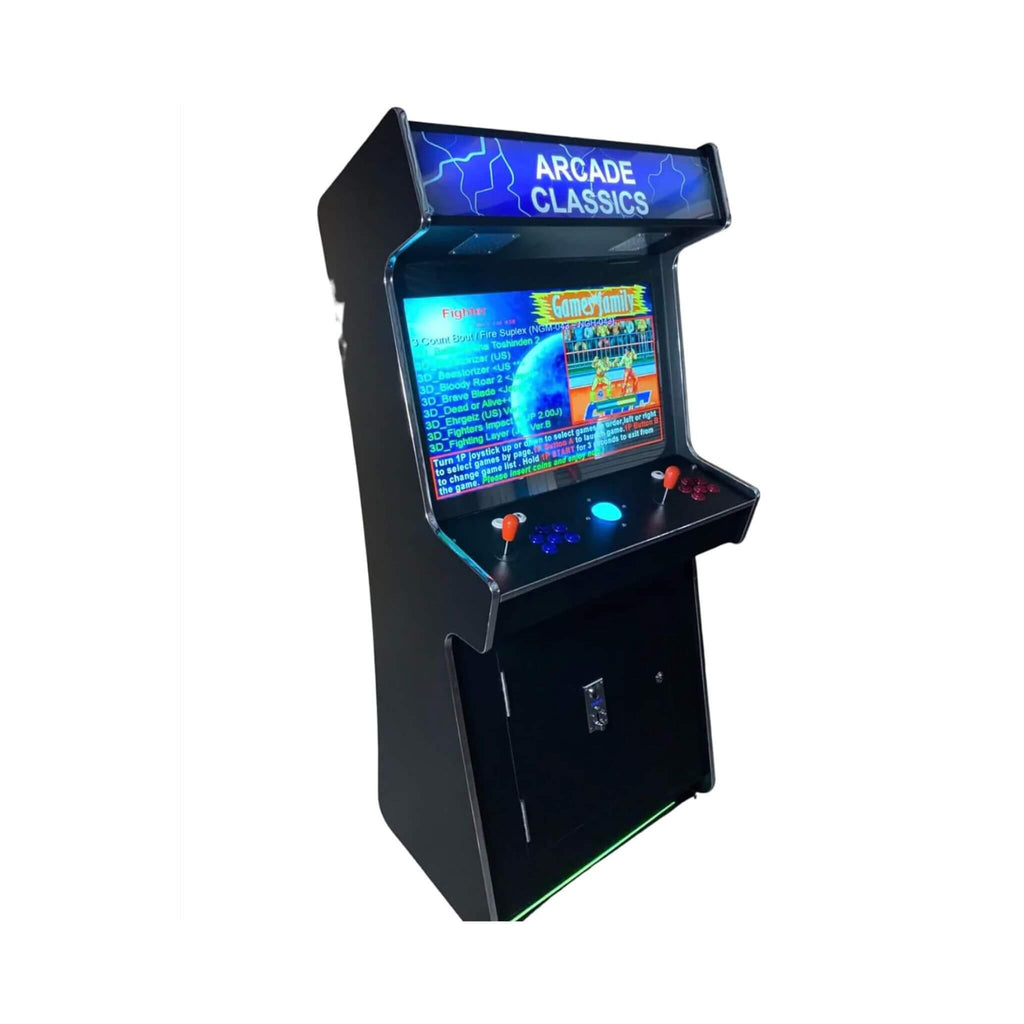 Full-Size Commercial-Grade 2-Player Upright Stand Up Arcade Machine with 4,500 Classic Games and 2 Shooting Guns