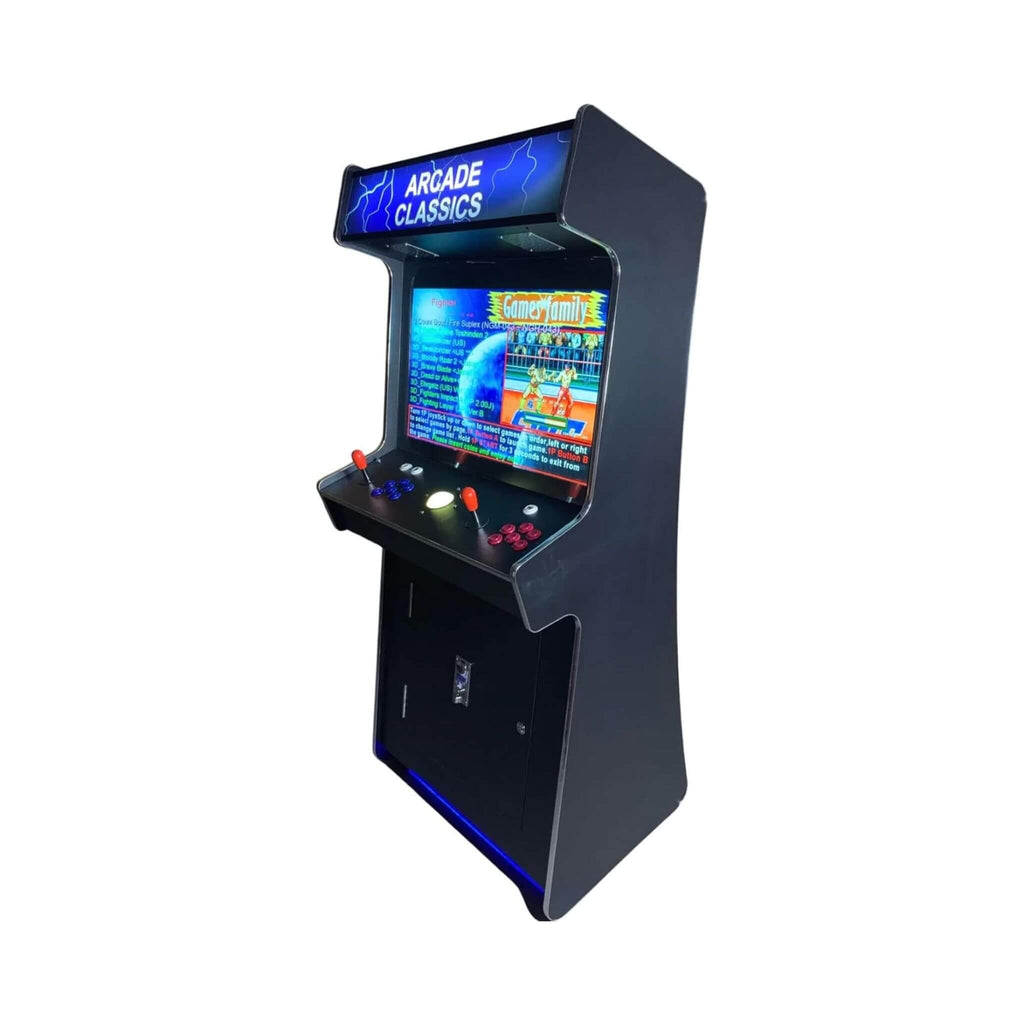 Full-Size Commercial-Grade 2-Player Upright Stand Up Arcade Machine with 4,500 Classic Games and 2 Shooting Guns