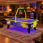 Valley Dynamo Hot Flash Home Air Hockey Table | Black Light