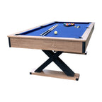 Excalibur 7-ft Pool Table - Driftwood Finish with Blue Felt by Hathaway