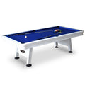 Alpine 8-ft Outdoor Pool Table - White with Blue Felt by Hathaway