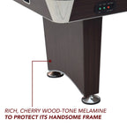 Midtown II 6-ft Air Hockey Table with LED Scoring - Dark Cherry Finish by Hathaway