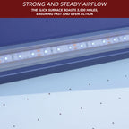 Phantom II 90-in Air Hockey Table with LED Scoring and Lights by Hathaway