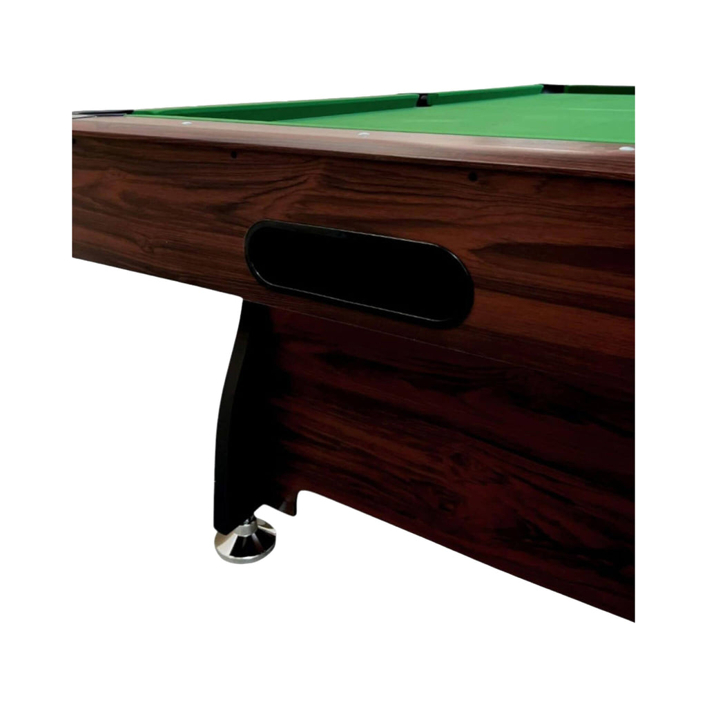 Modern Green Felt 8FT Billiard Pool Table with Automatic Ball Return and Accessories Kit