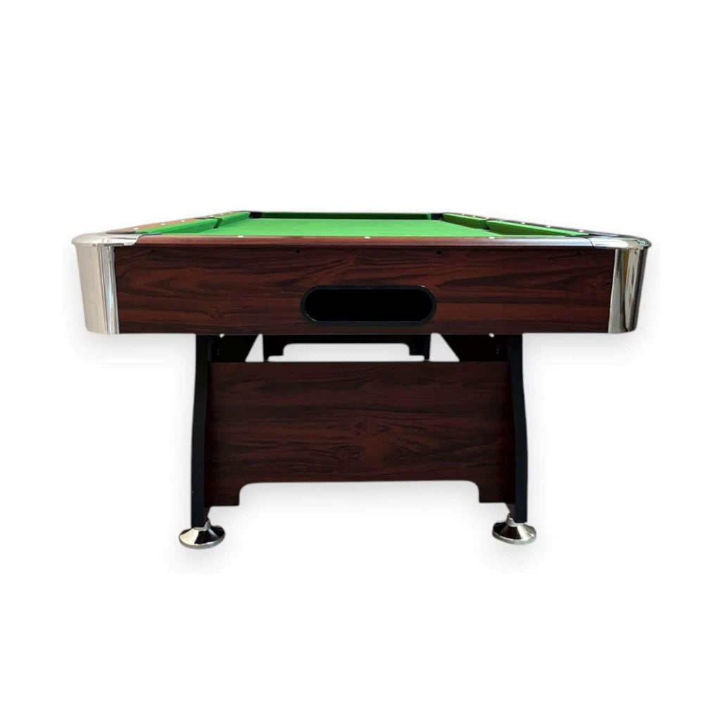 Modern Green Felt 8FT Billiard Pool Table with Automatic Ball Return and Accessories Kit
