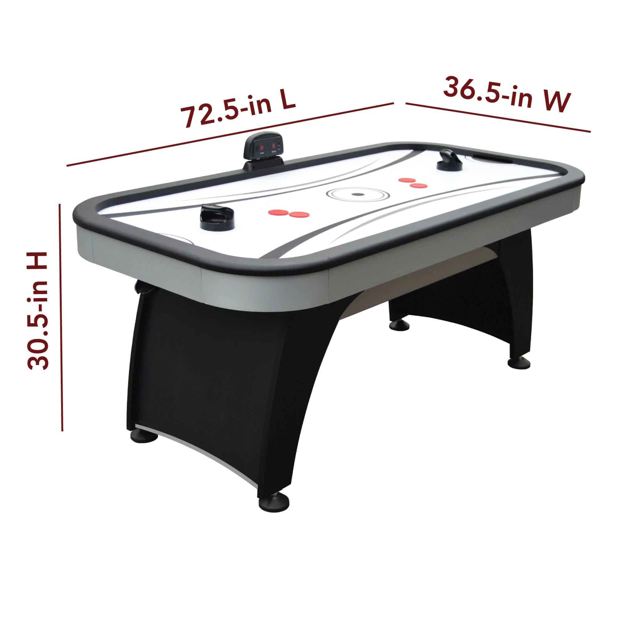 Silverstreak 72-in Air Hockey Table with LED Scoring by Hathaway