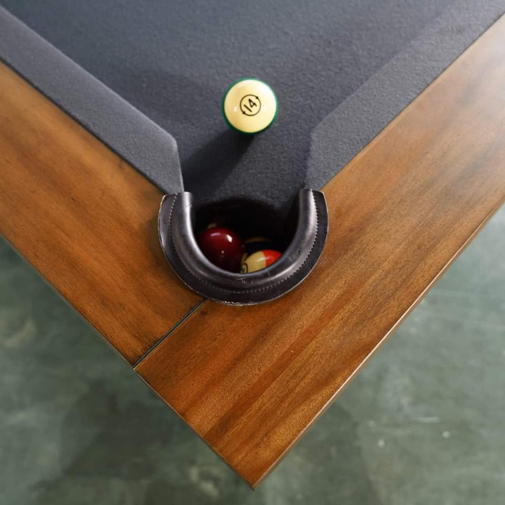 Premium Professional Presli Slate Native Acacia Solid Wood 8FT Billiard Pool Table with Custom Table Cloth