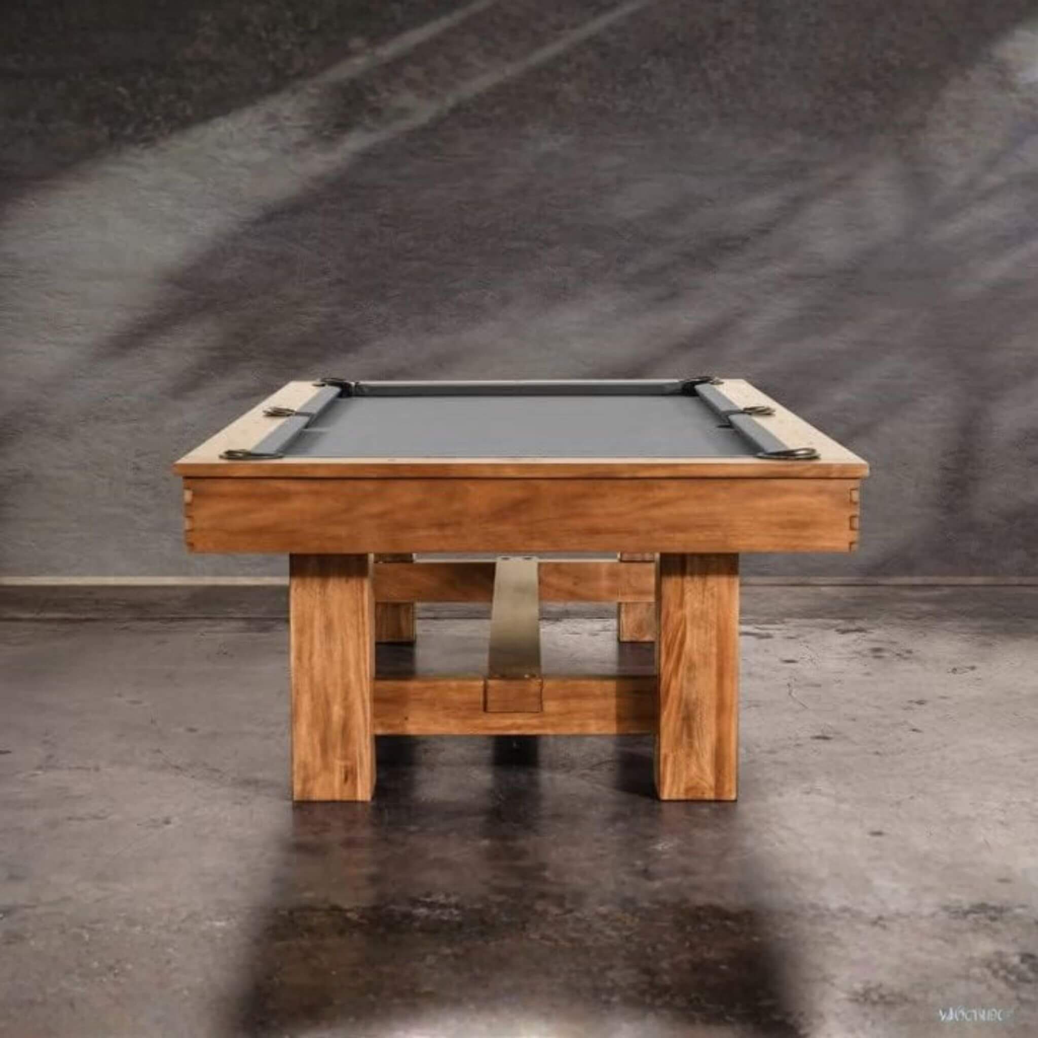 Premium Professional Presli Slate Native Acacia Solid Wood 8FT Billiard Pool Table with Custom Table Cloth