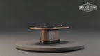 Prohibition Series Texas Hold’em Poker Table, 84", Walnut by RAM Game Room