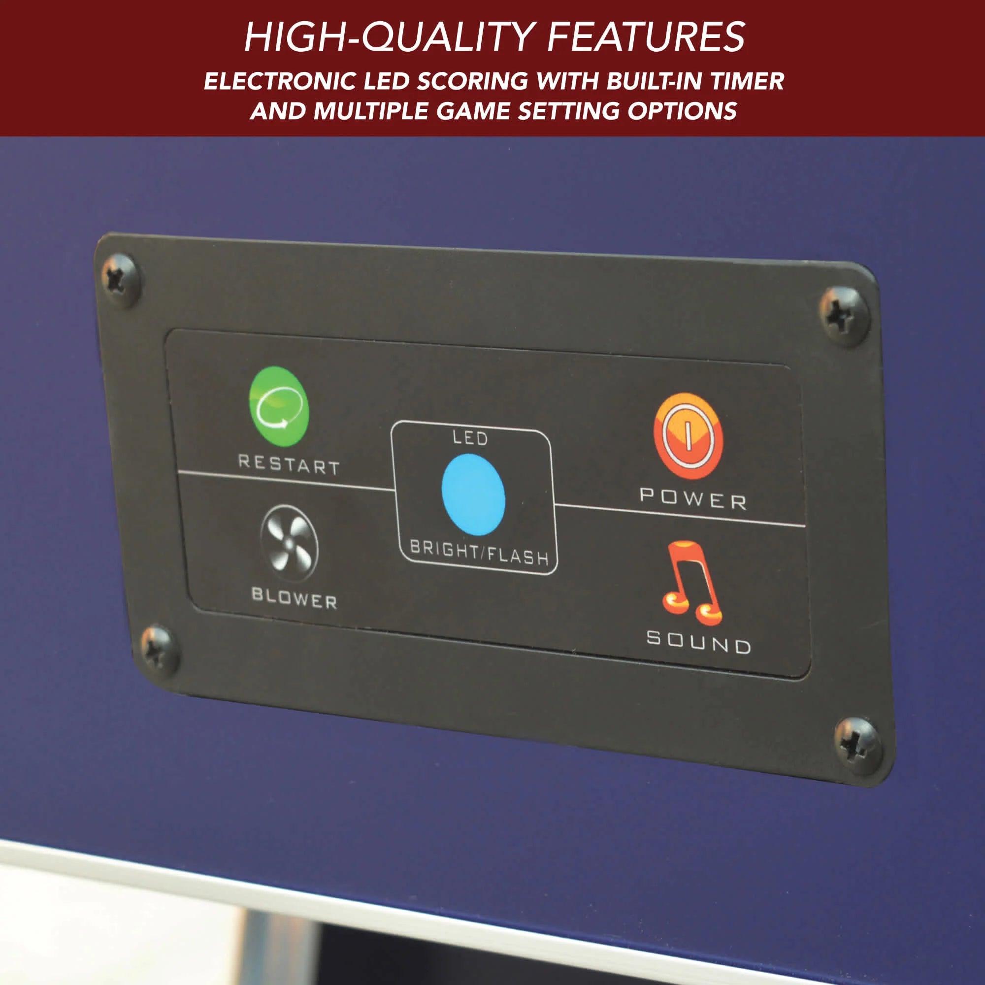Phantom II 90-in Air Hockey Table with LED Scoring and Lights by Hathaway