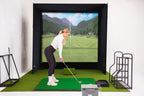 SimBox Golf Simulator Enclosure with Pro Impact Screen, Frame & Free Side Barriers