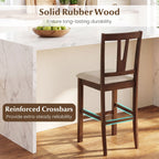Counter Height Bar Stools with V-Back - Set of 2
