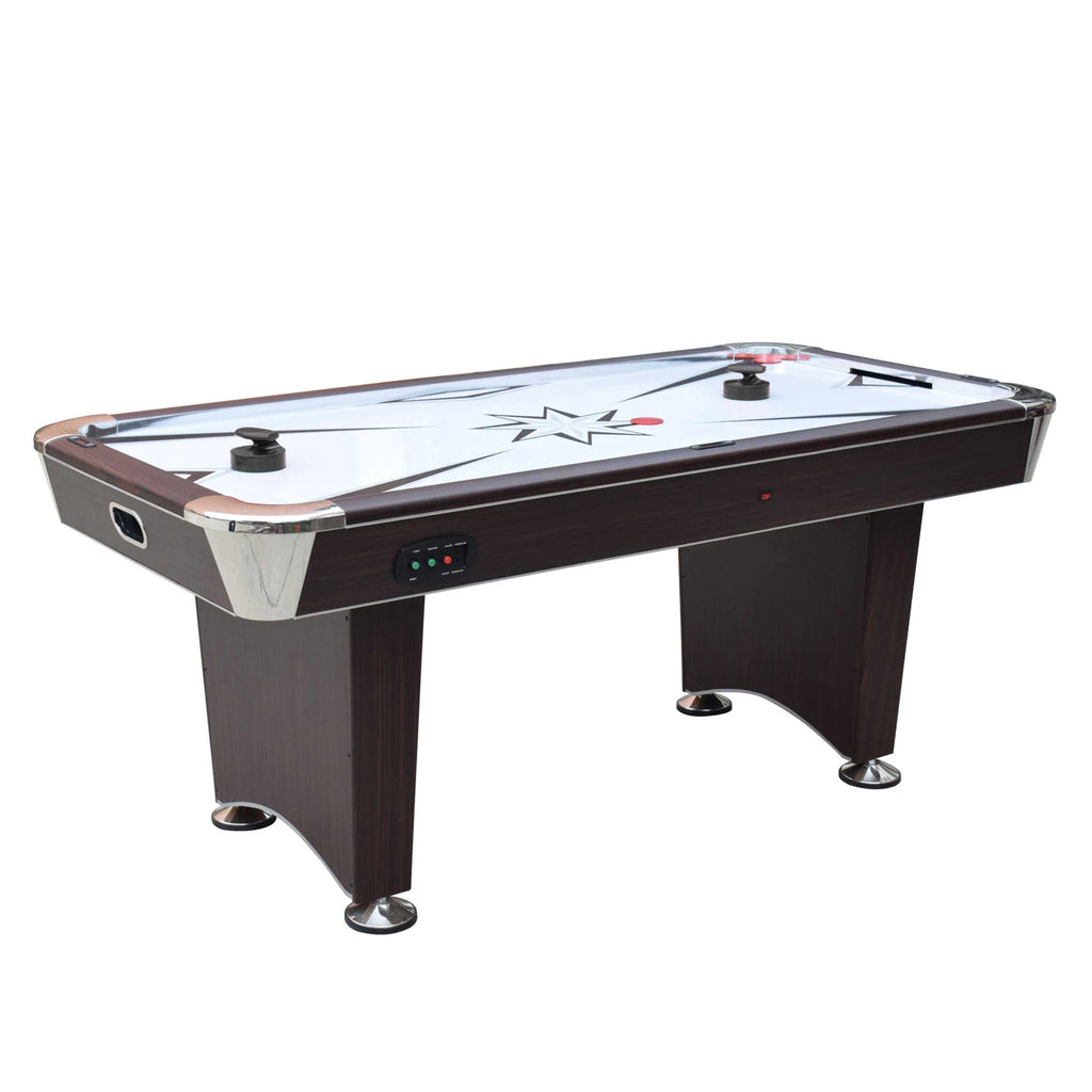 Midtown II 6-ft Air Hockey Table with LED Scoring - Dark Cherry Finish by Hathaway