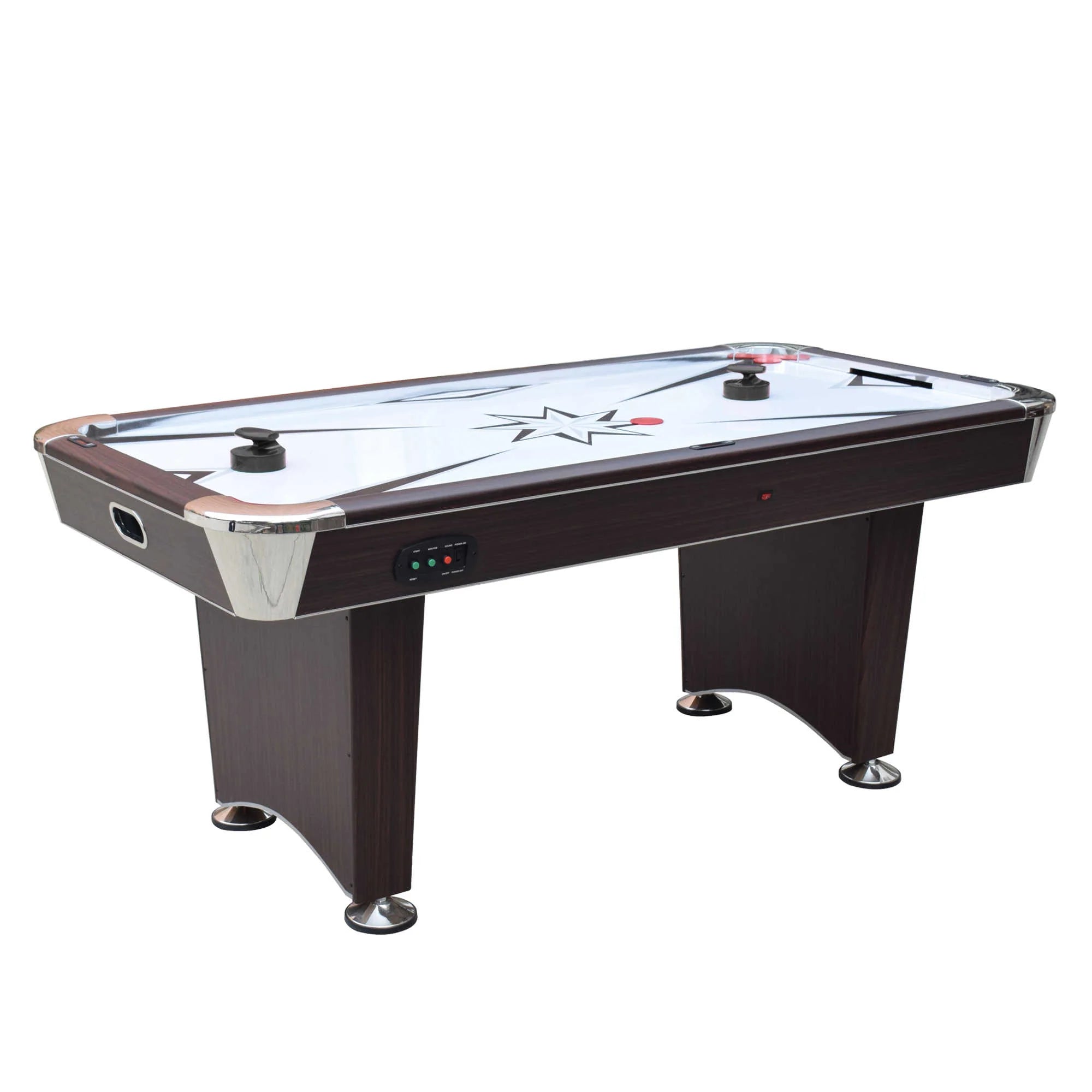 Midtown II 6-ft Air Hockey Table with LED Scoring - Dark Cherry Finish by Hathaway