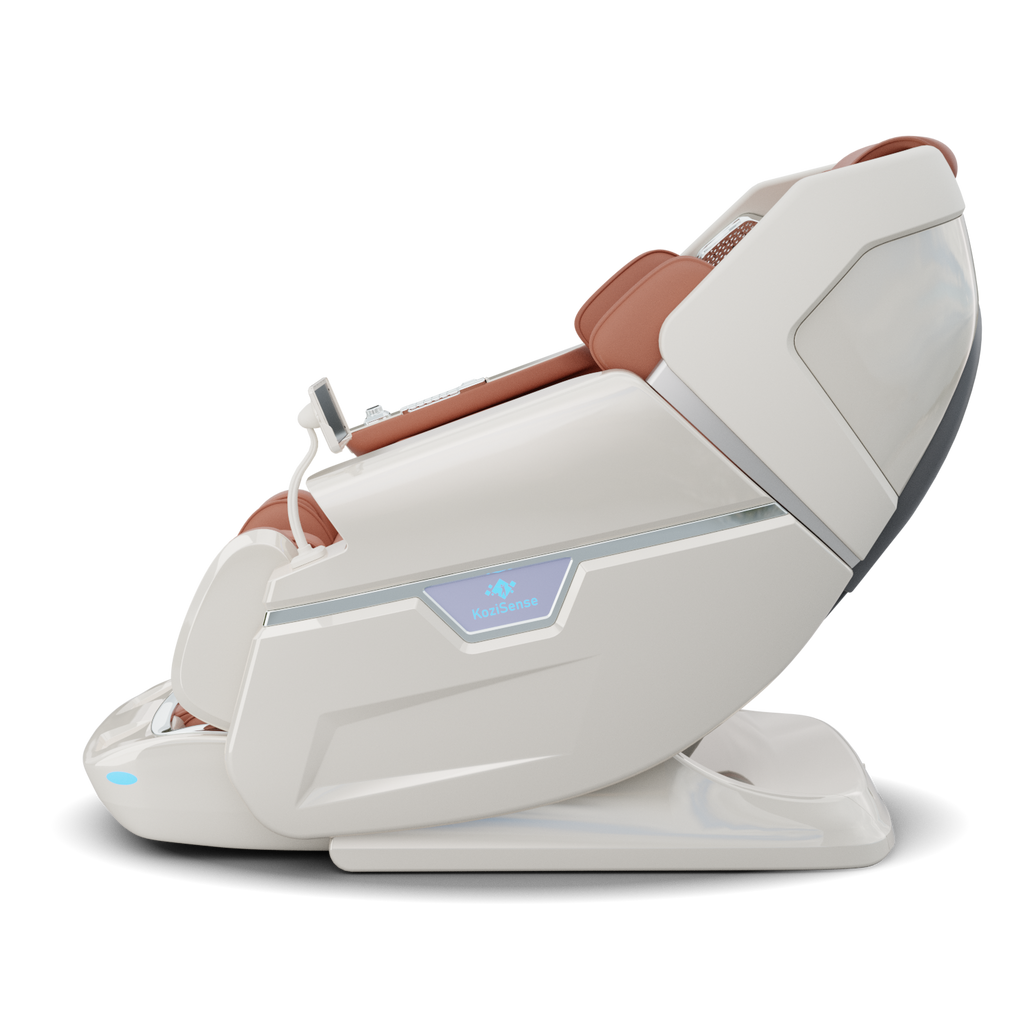KoziSense KZ-L66 4D + 3D Dual Mechanism Luxury Massage Chair (Brown)