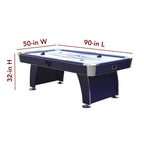 Phantom II 90-in Air Hockey Table with LED Scoring and Lights by Hathaway